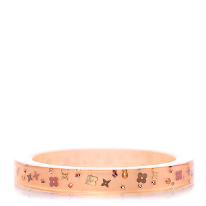 Louis Vuitton Resin Swarovski Inclusion Art Deco TPM Bracelet S Beige 1 of 4