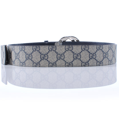 Gucci GG Plus Monogram Belt 90 36 Navy Blue 4 of 6