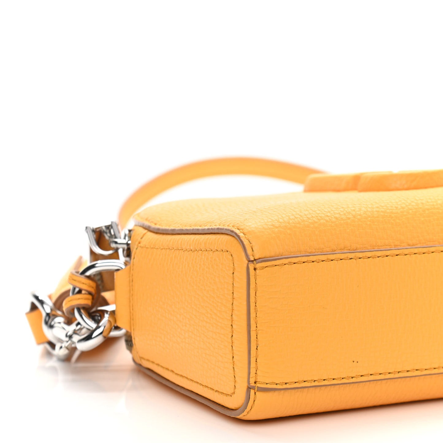 Calfskin Shutter Camera Crossbody Bag Artisan Gold
