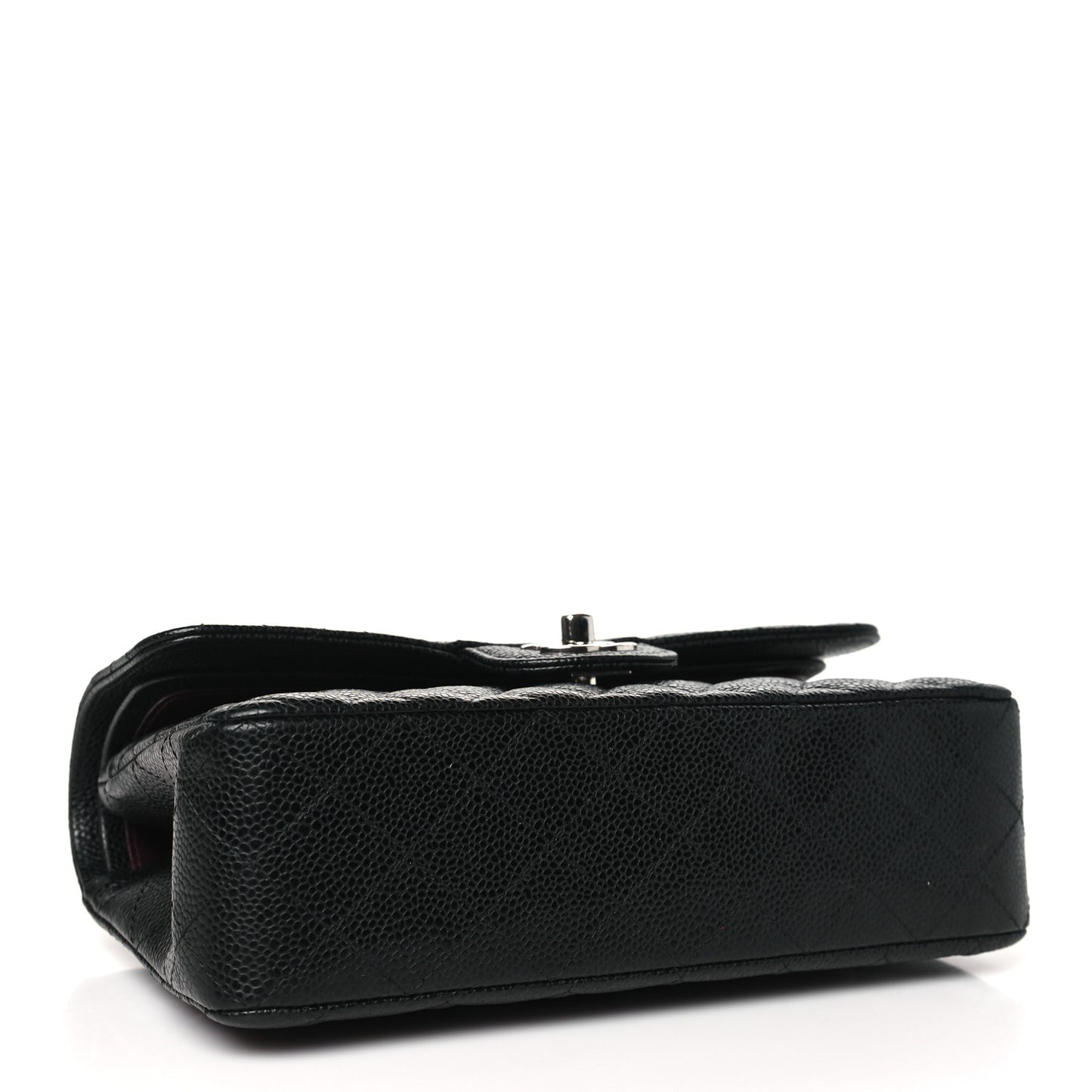 Caviar Quilted Small Double Flap Black
