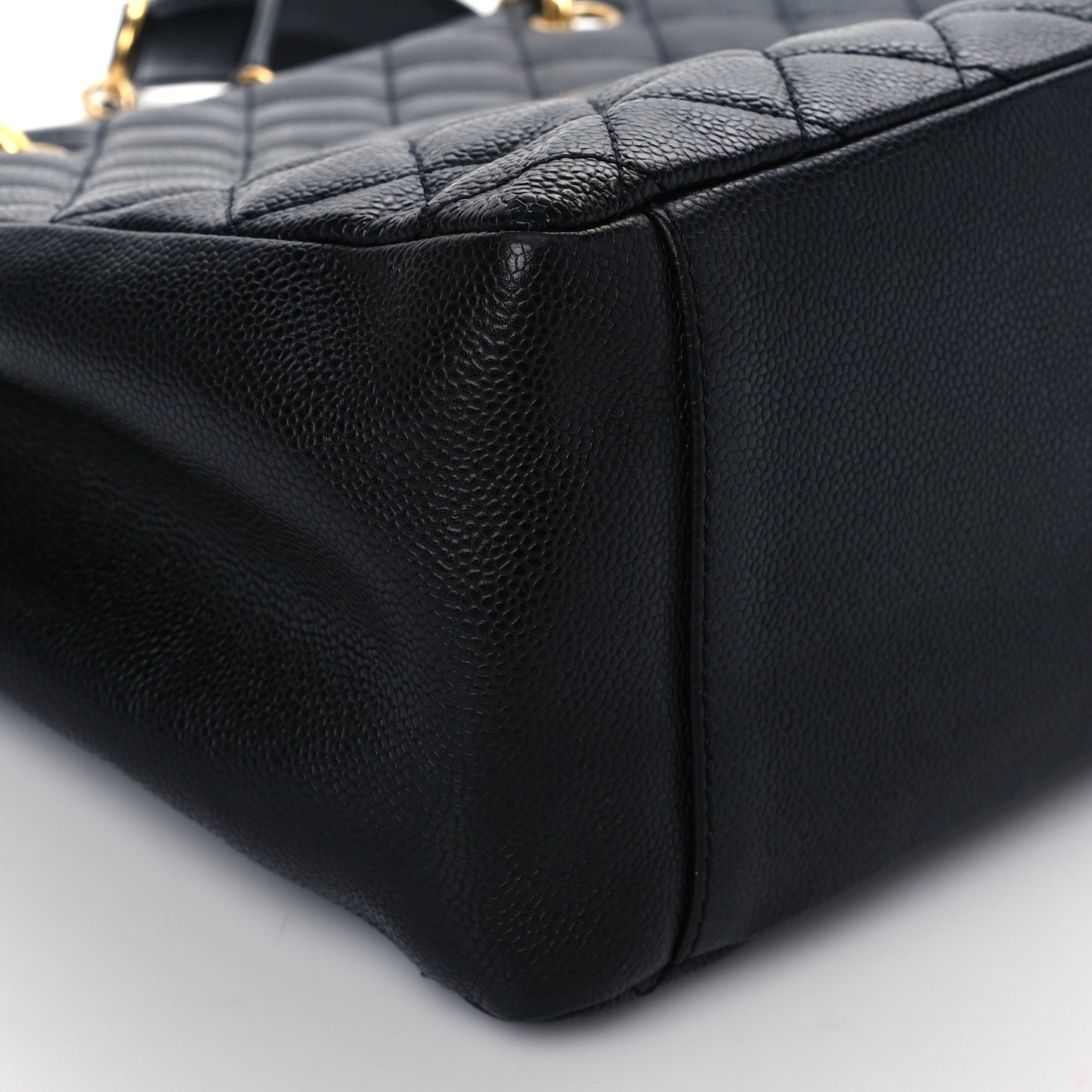 Caviar Quilted Grand Shopping Tote GST Black