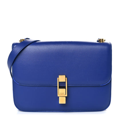 Saint Laurent Smooth Calfskin Carre Satchel Royal Blue 1 of 10