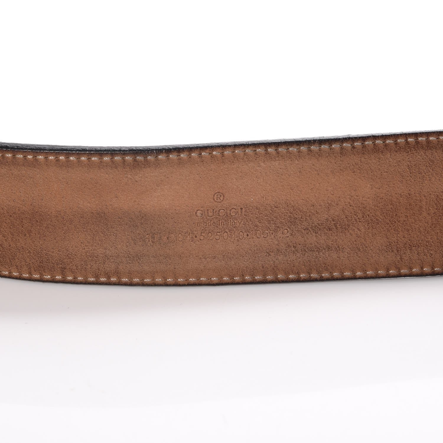 Gucci Calfskin Web Interlocking G Belt 105 42 Black 10 of 10