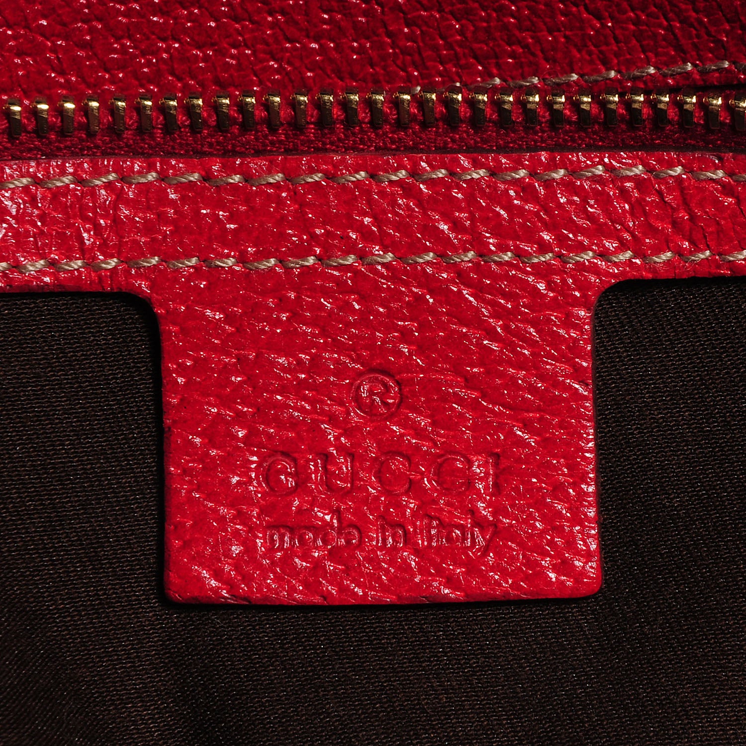 Gucci Monogram Large Horsebit Chain Hobo Red 6 of 7