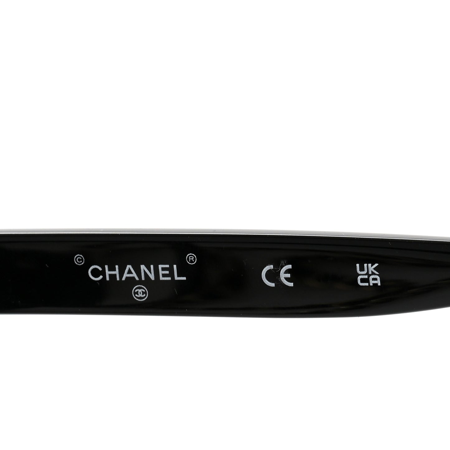 Acetate Metal Calfskin Chain Rectangle Sunglasses 71627A Black Transparent