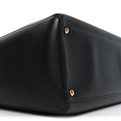 Chanel Calfskin Cerf Executive Shopper Tote Black 9 of 10