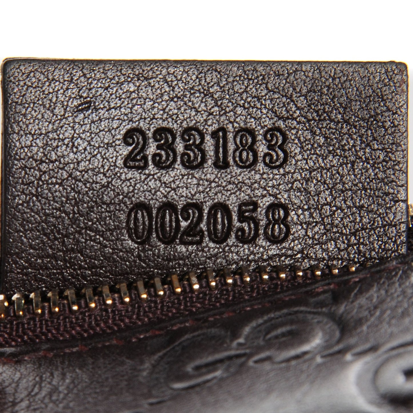 Guccissima Key Case Chocolate