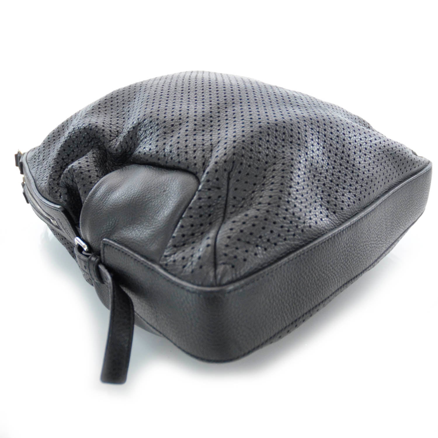Saint Laurent Perforated Leather Zipped Tote Black 4 of 8