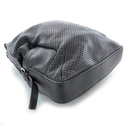 Saint Laurent Perforated Leather Zipped Tote Black 4 of 8