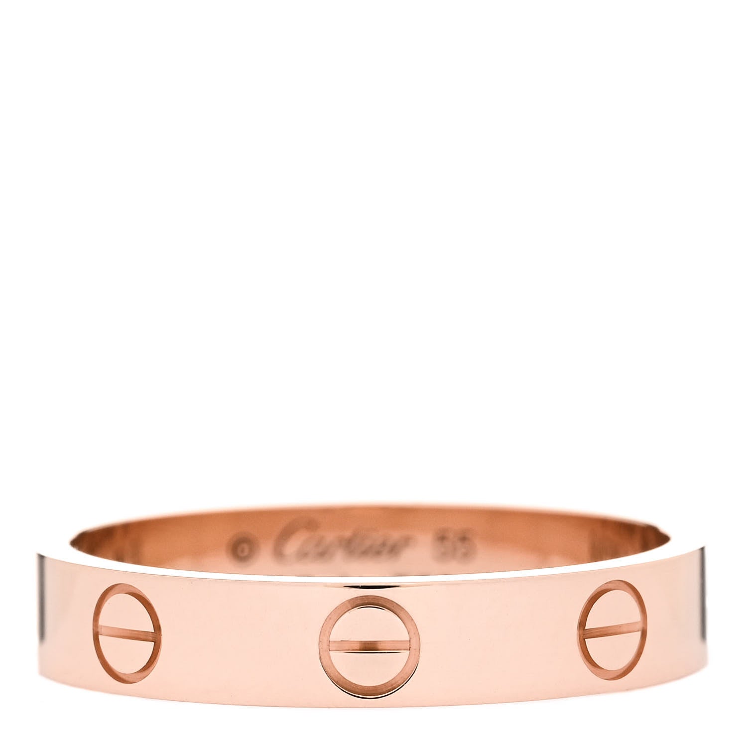 Cartier 18K Pink Gold 3.5mm LOVE Wedding Band Ring 55 7.25 1 of 5