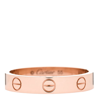 Cartier 18K Pink Gold 3.5mm LOVE Wedding Band Ring 55 7.25 1 of 5