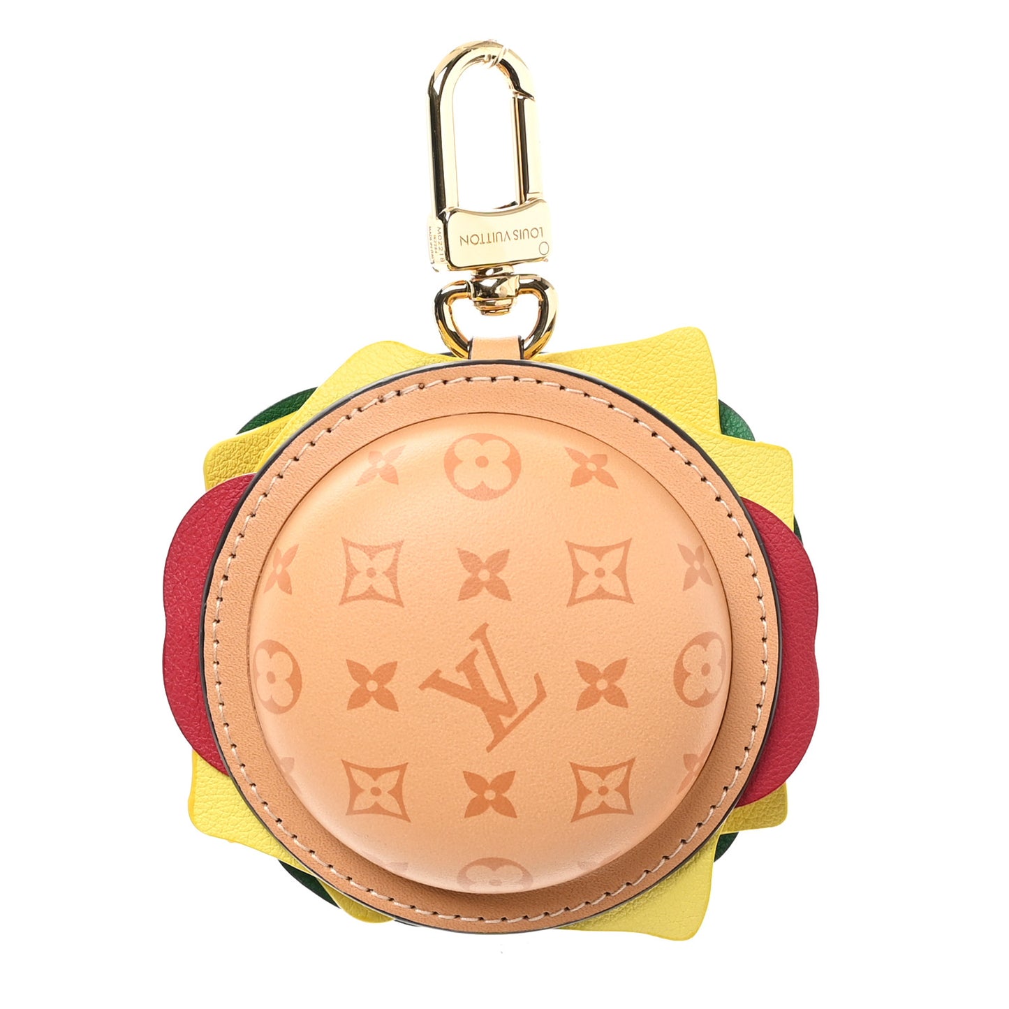 Monogram Calfskin Burger Pouch Charm Bag Charm