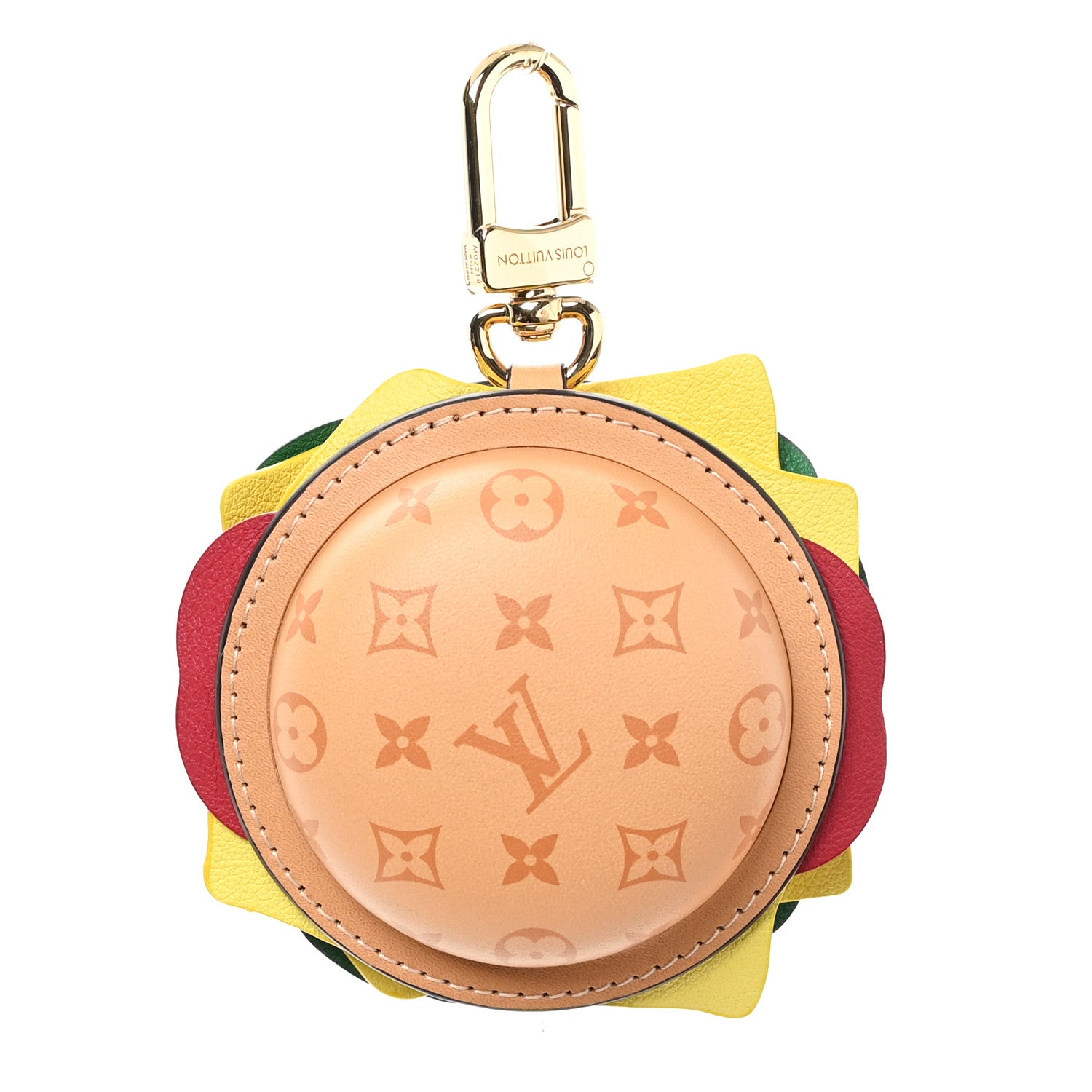 Louis Vuitton Monogram Calfskin Burger Pouch Charm Bag Charm 1 of 5