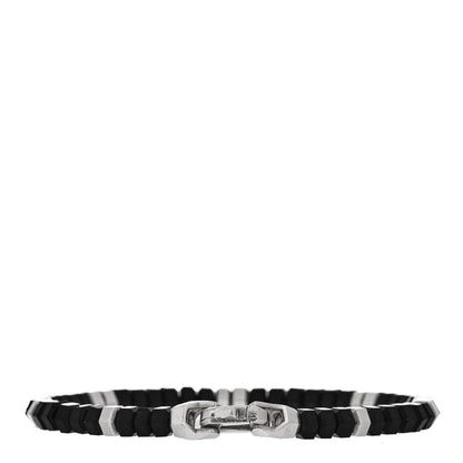David Yurman Sterling Silver Black Onyx Hex Bead Bracelet 2 of 3