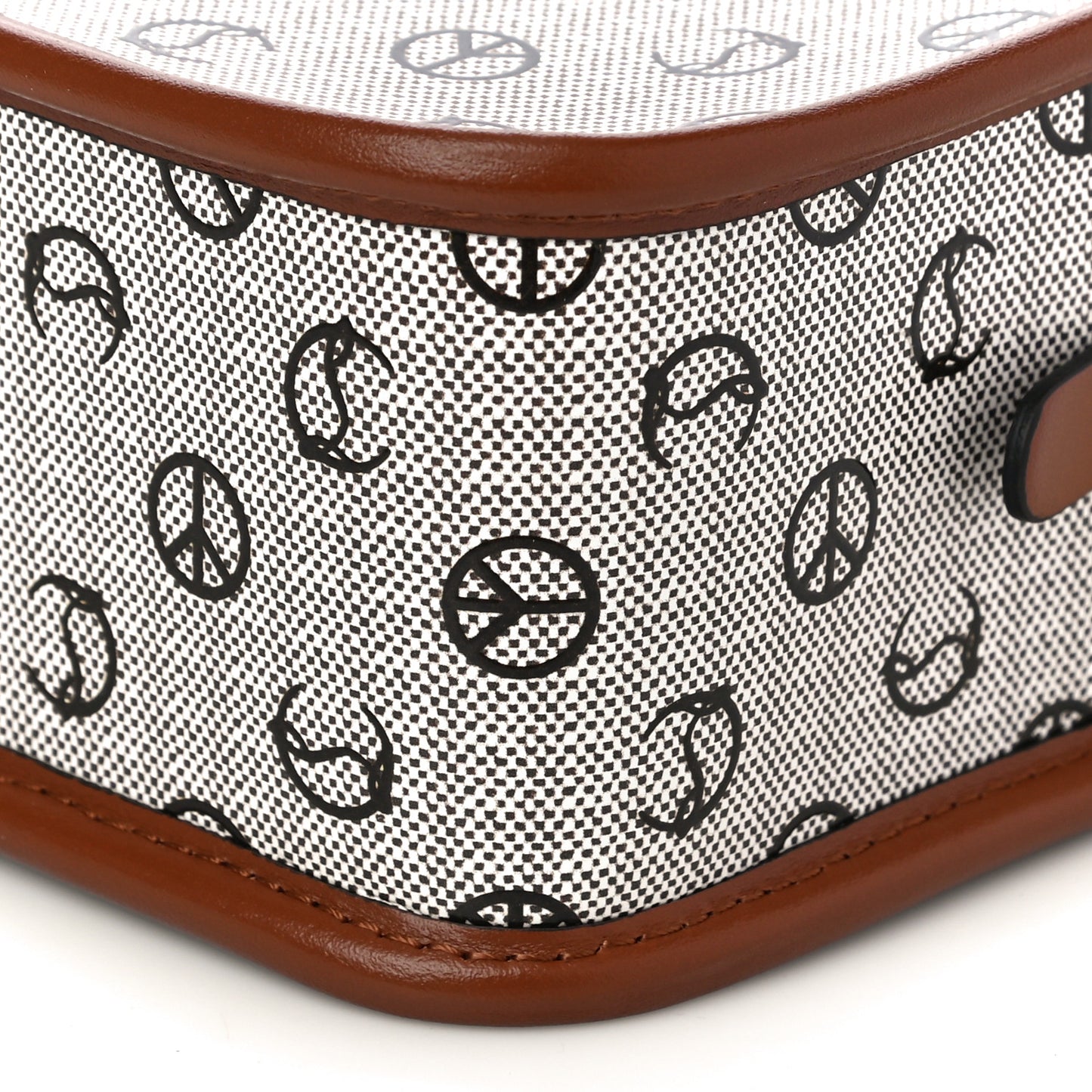 Radioloubi Peace Toile Shoulder Bag Cuoio