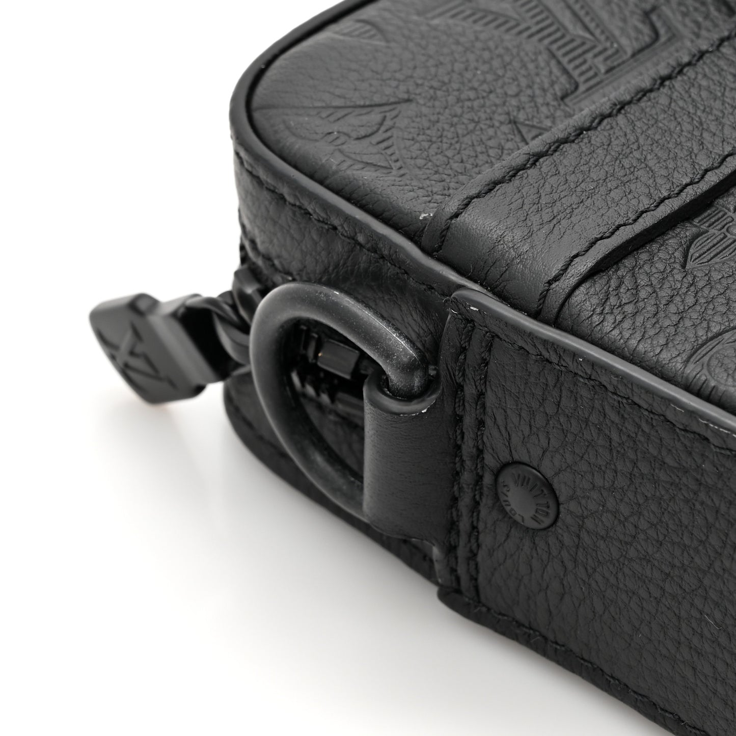 Calfskin Monogram Shadow Trio Messenger Black