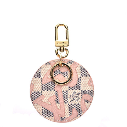 Louis Vuitton Damier Azur Tahitienne Bag Charm Key Ring 1 of 5