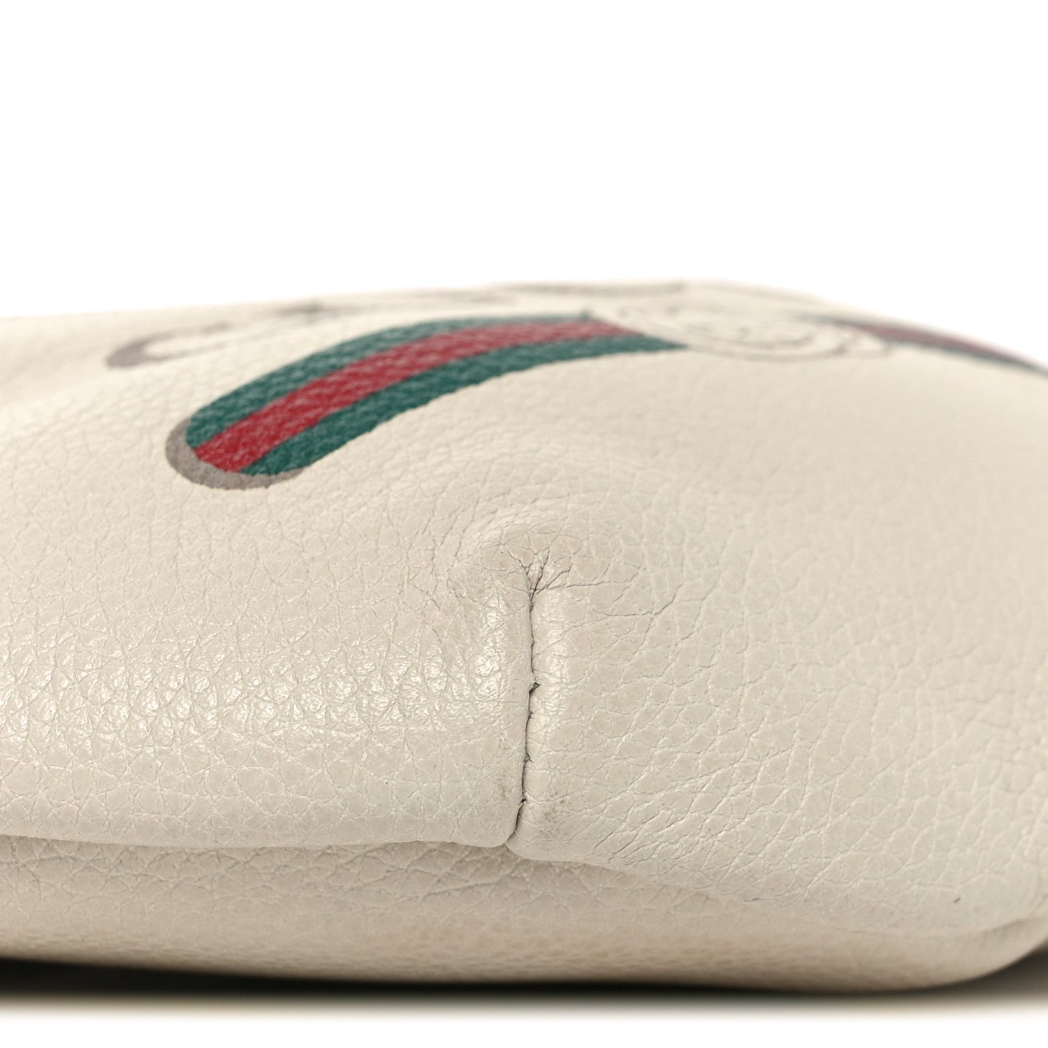 Gucci Grained Calfskin Small Logo Belt Bag White 8 of 9