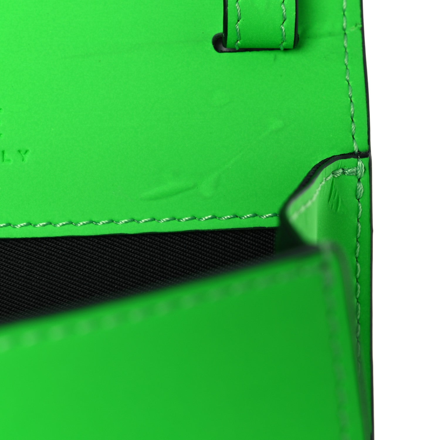 Versace Calfskin Rubber Medusa Shoulder Bag Lime 1833636
