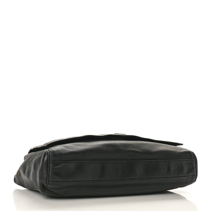 Saint Laurent Smooth Calfskin Suede Medium Reversible Monogram Kate Satchel Black 15 of 18