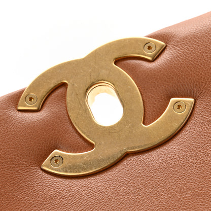 Chanel Lambskin Quilted Medium Chanel 19 Flap Brown 15 of 17