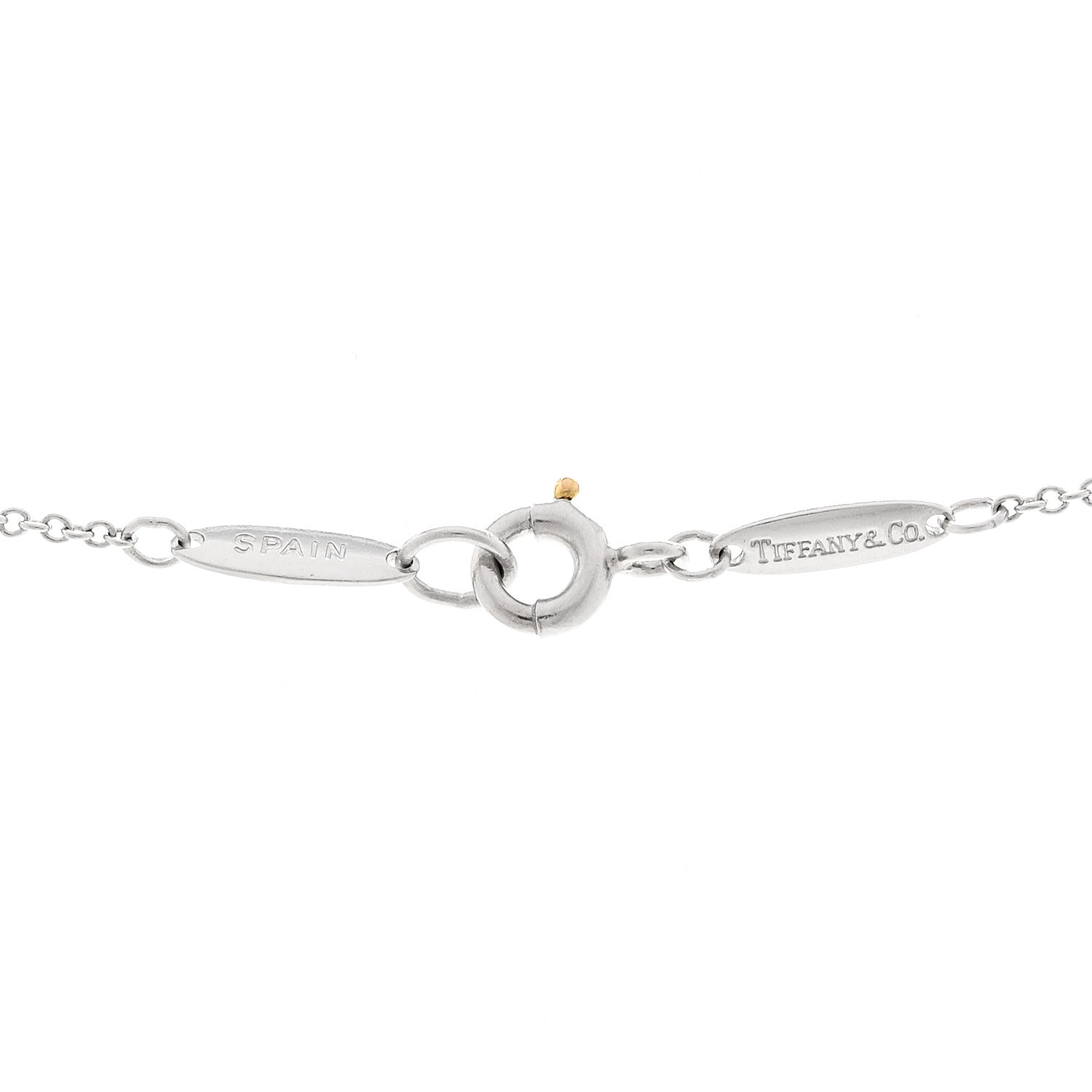 Tiffany Platinum Diamond 9mm Elsa Peretti Cross Pendant Necklace 4 of 4