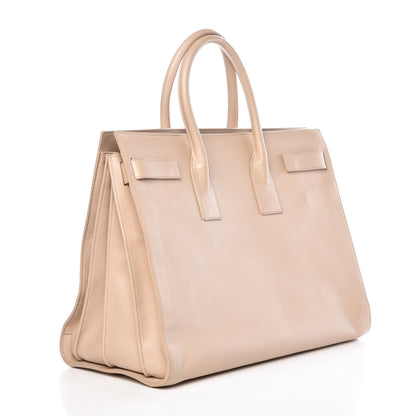 Saint Laurent Calfskin Large Sac De Jour Carryall Beige 3 of 13
