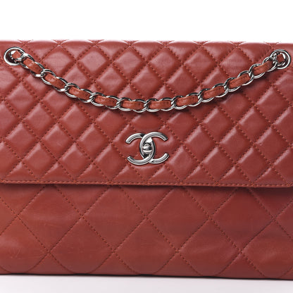 Chanel Calfskin Quilted In the Business Flap Bag Red 8 of 13