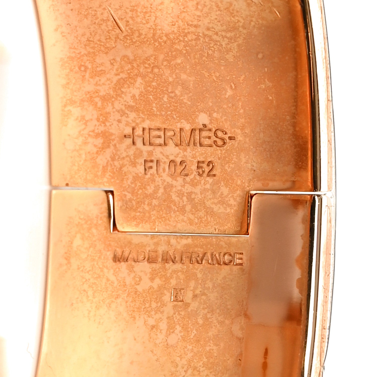 Hermes Enamel Printed Wide Cliquetis Click Clac H Bracelet PM