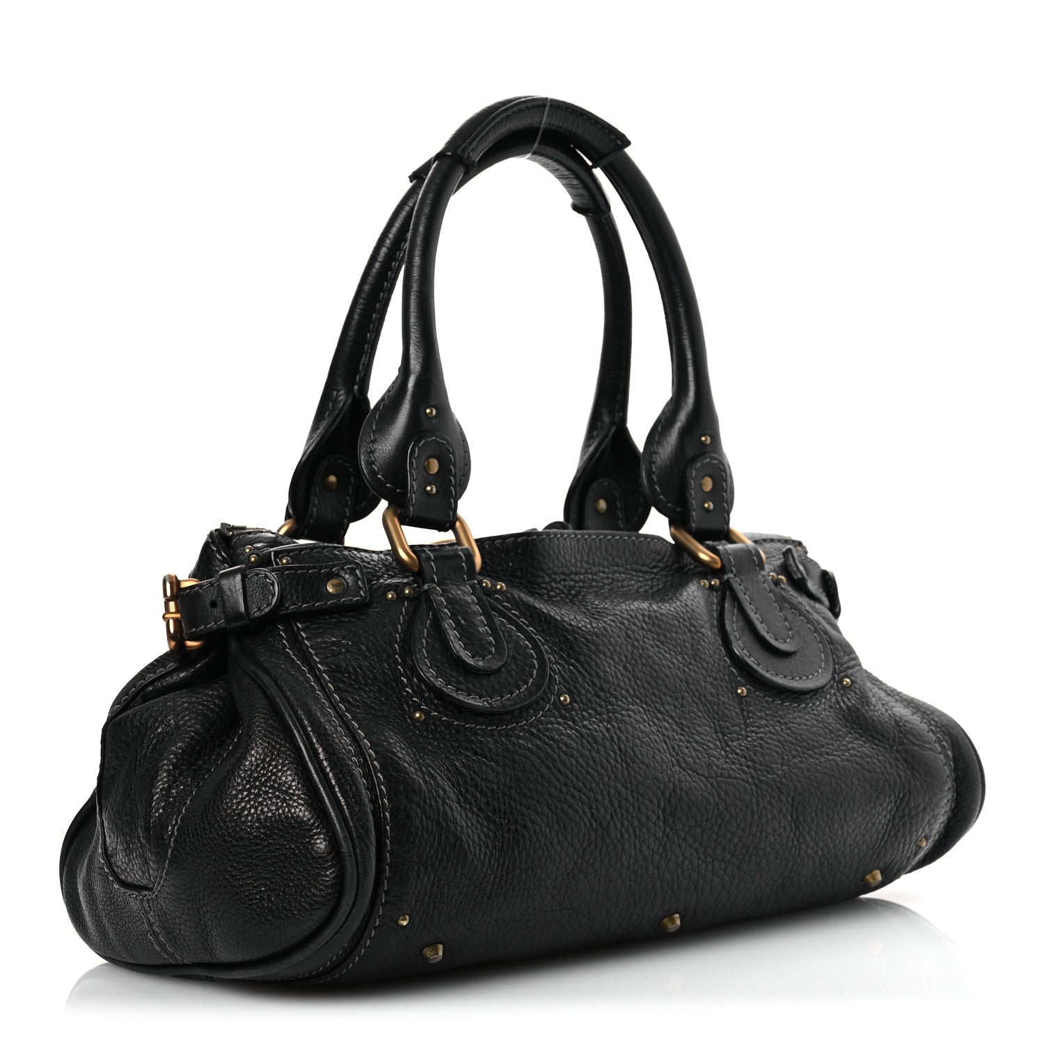 Chloe Calfskin Medium Paddington Satchel Black 3 of 12