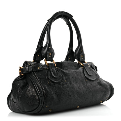 Chloe Calfskin Medium Paddington Satchel Black 3 of 12