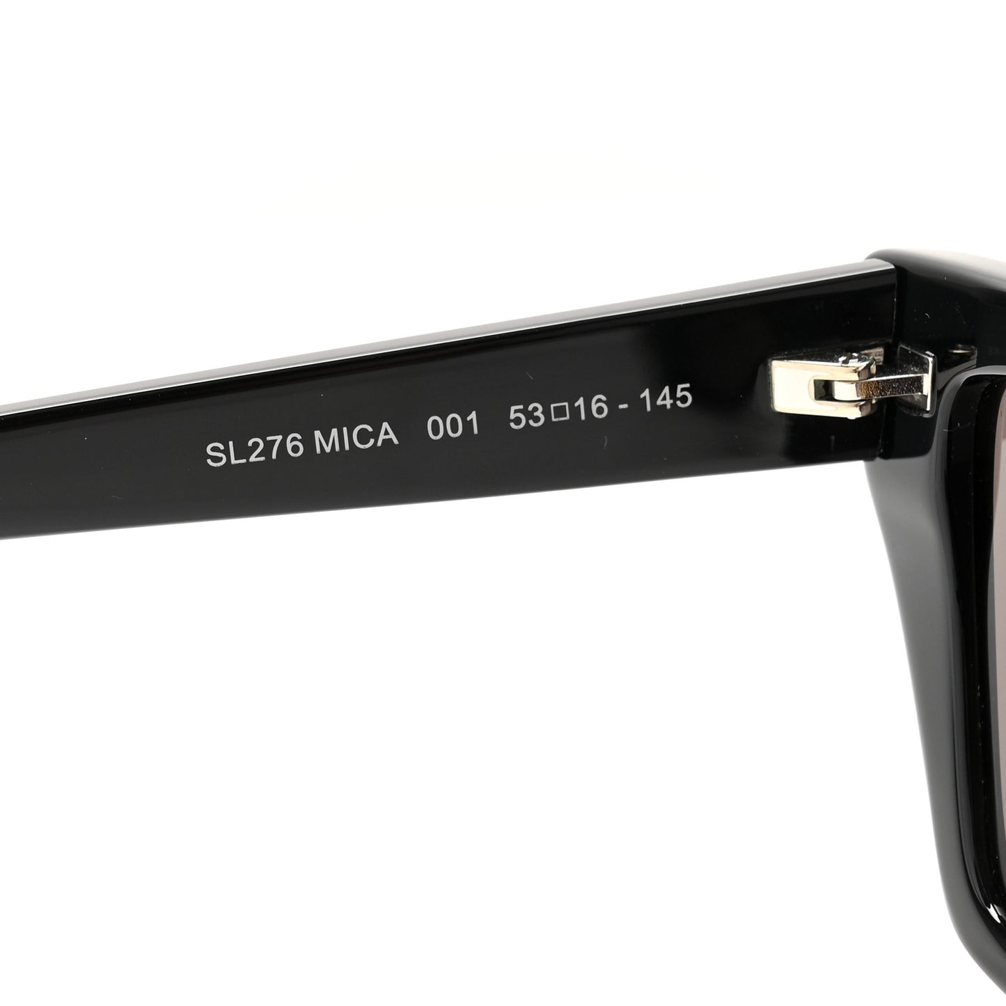 Acetate Mica Cat Eye Sunglasses SL 276 Black