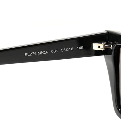 Saint Laurent Acetate Mica Cat Eye Sunglasses SL 276 Black 7 of 8