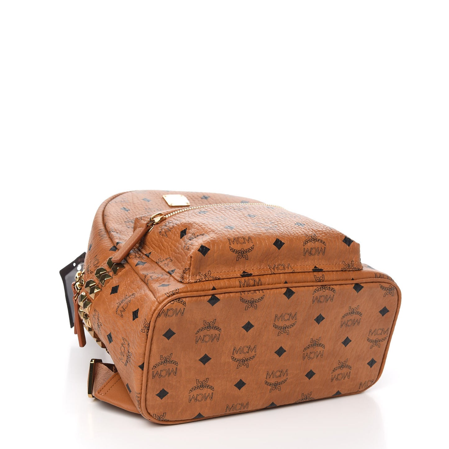 Visetos Small Side Stud Stark Backpack Cognac