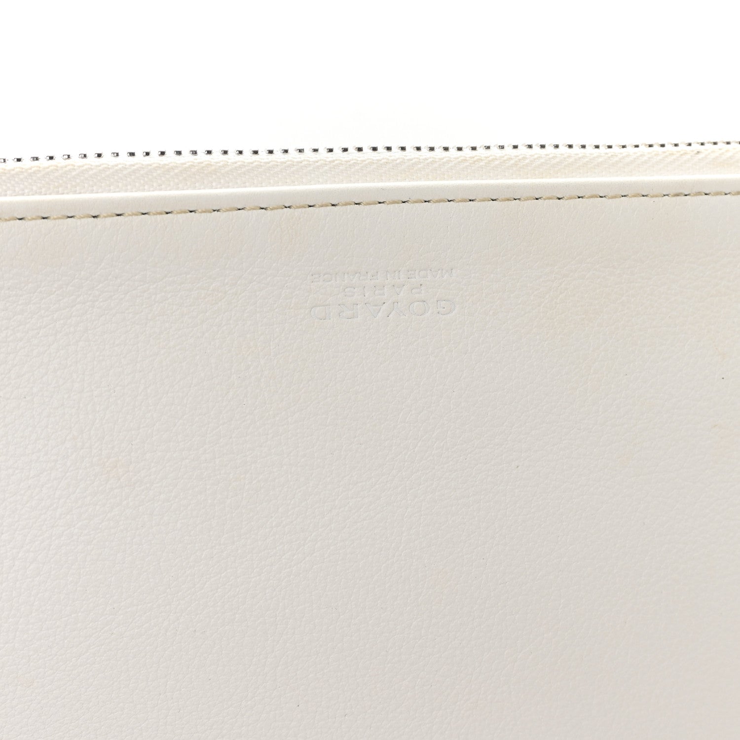 Goyard Goyardine Sainte Marie Soft Clutch White 6 of 7