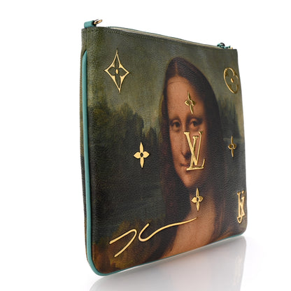 Louis Vuitton Masters Da Vinci Pochette Clutch Vert D'eau 3 of 6
