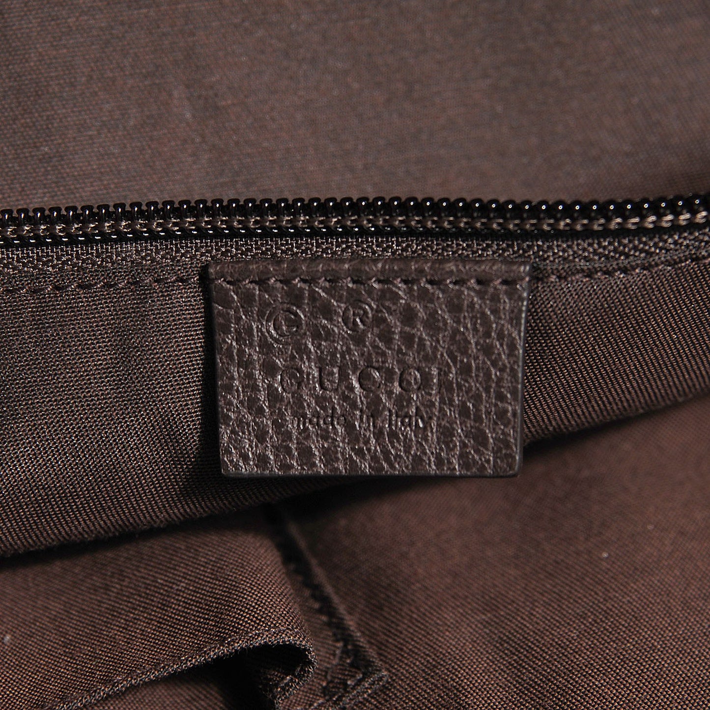 Crystal Monogram Large Tote Dark Brown