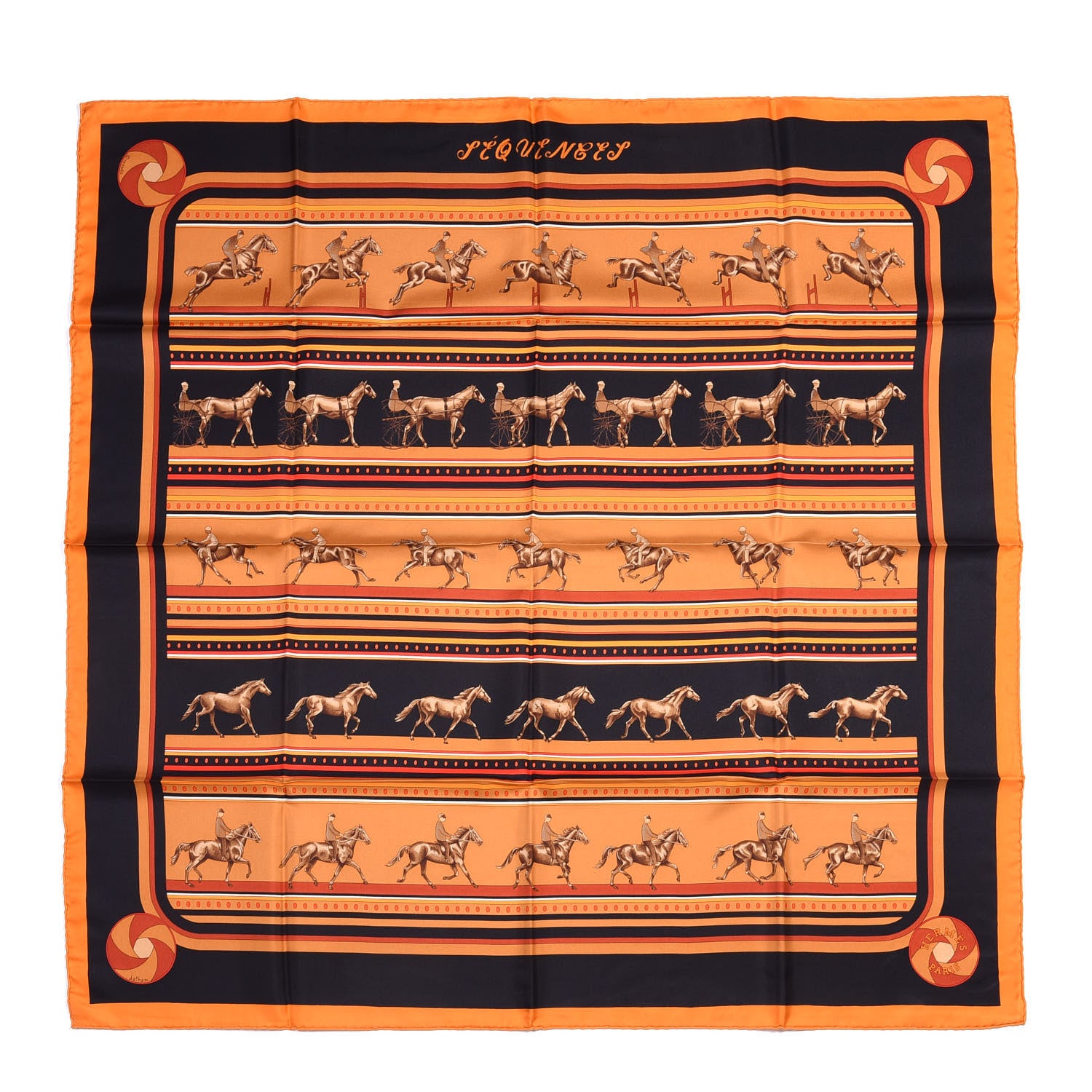 Hermes Silk Sequences Scarf 90 1 of 4