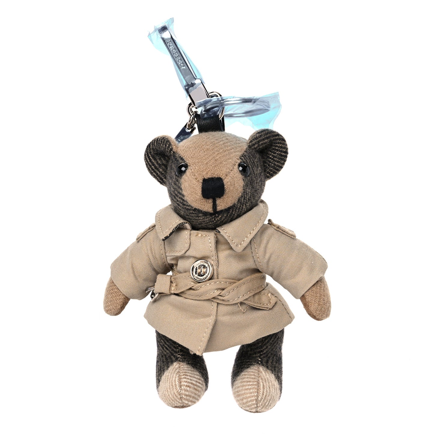 Cashmere Thomas Trench Teddy Bear Keychain Charm Camel