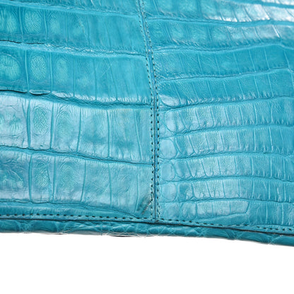 Nancy Gonzalez Crocodile Hobo Turquoise 9 of 9