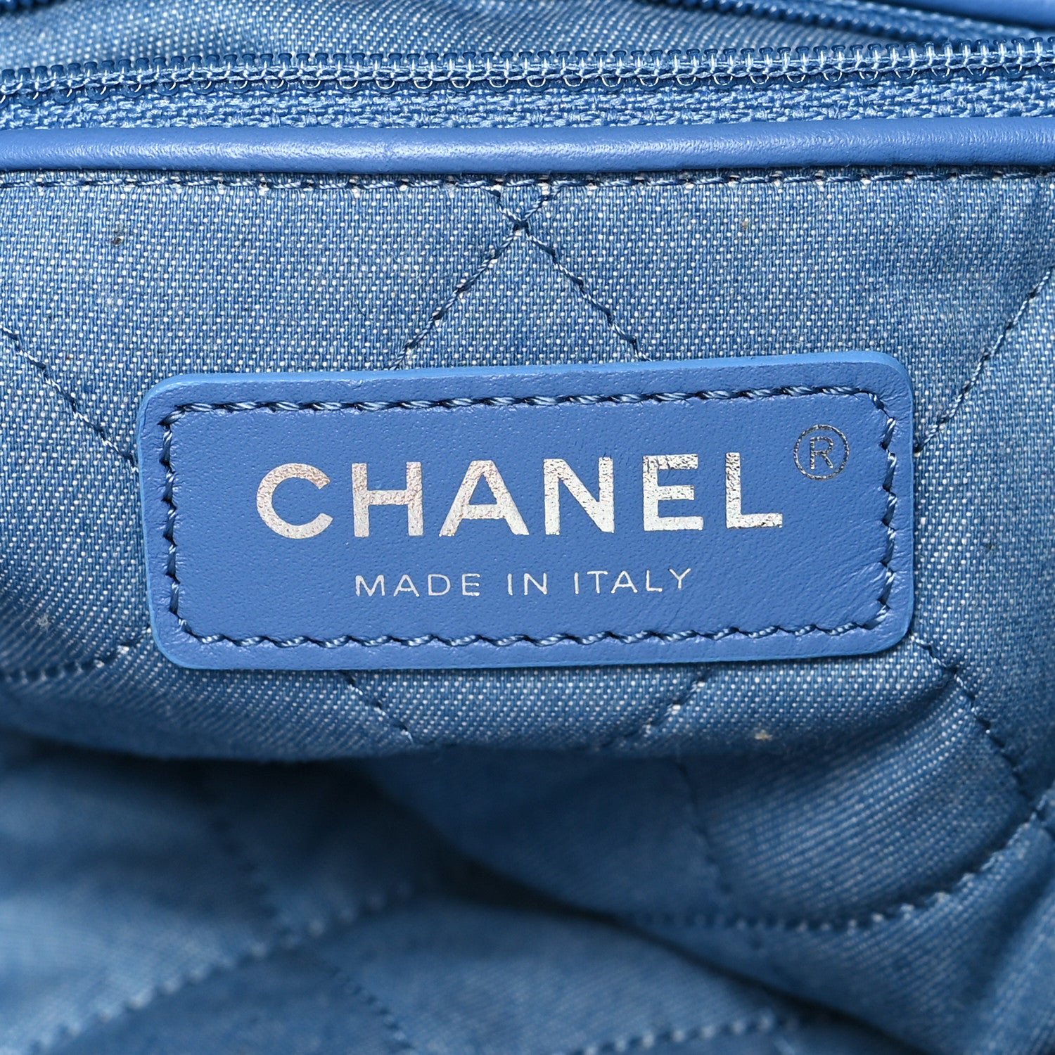 Chanel Denim Quilted Small Chanel 22 Blue 8 of 13