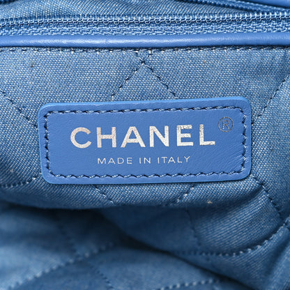 Chanel Denim Quilted Small Chanel 22 Blue 8 of 13