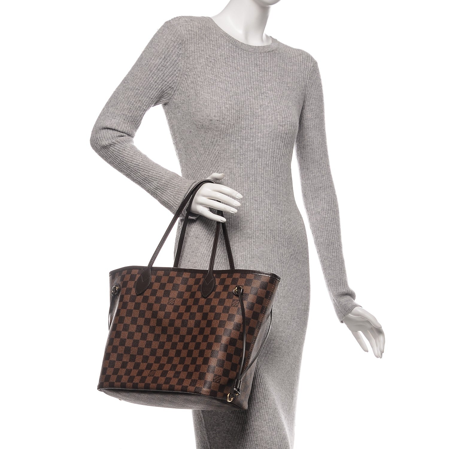 Louis Vuitton Damier Ebene Neverfull MM 2 of 9