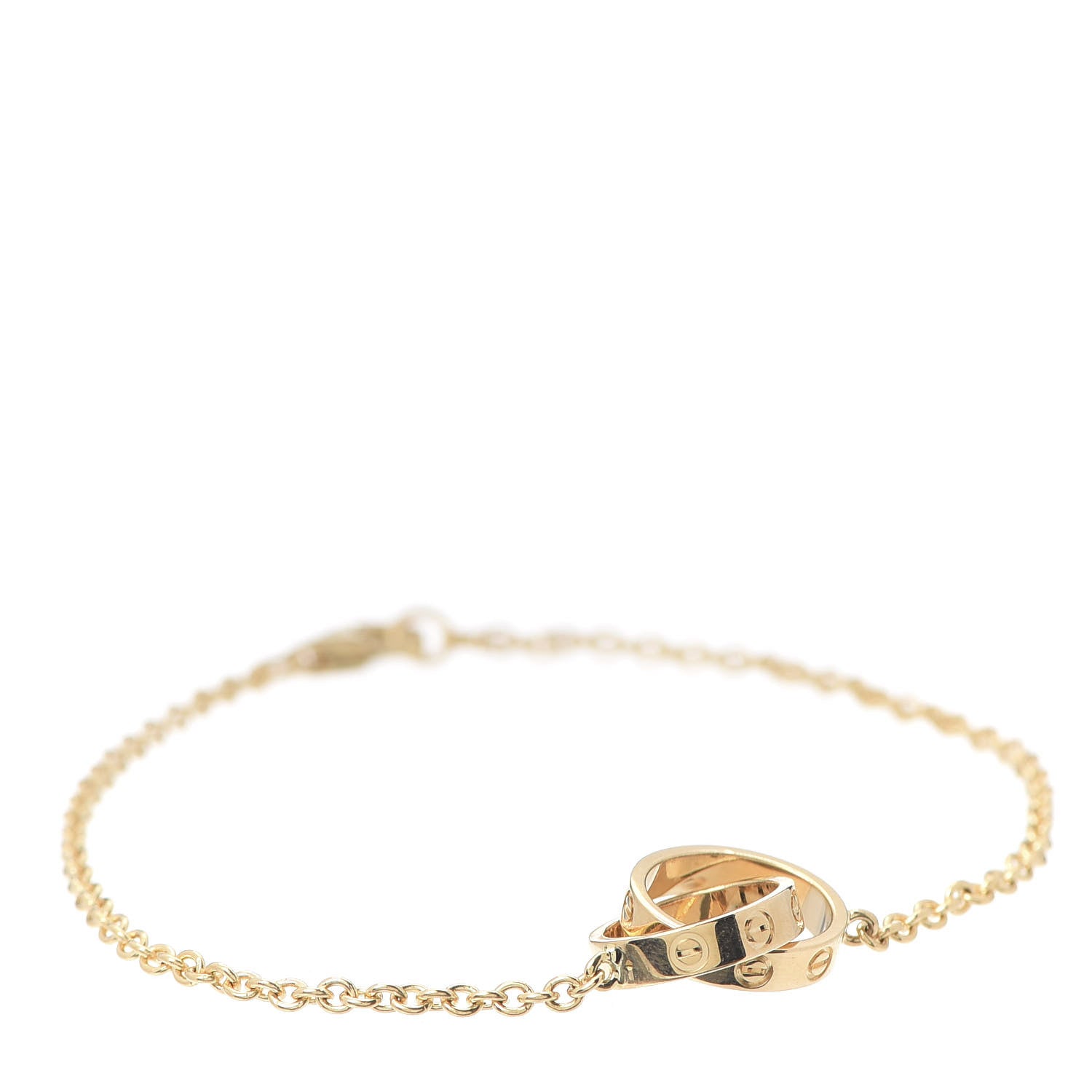 Cartier 18K Yellow Gold Interlocking LOVE Bracelet 1 of 7