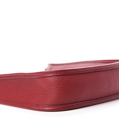 Hermes Taurillon Clemence Evelyne TPM Rouge Grenat 6 of 11