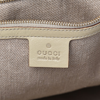 Gucci Straw Medium Pelham Shoulder Bag Off White 5 of 12