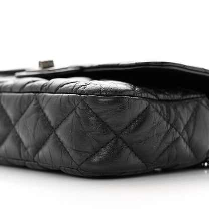 Chanel Aged Calfskin Quilted 2.55 Reissue Phone Holder With Chain So Black 12 of 12