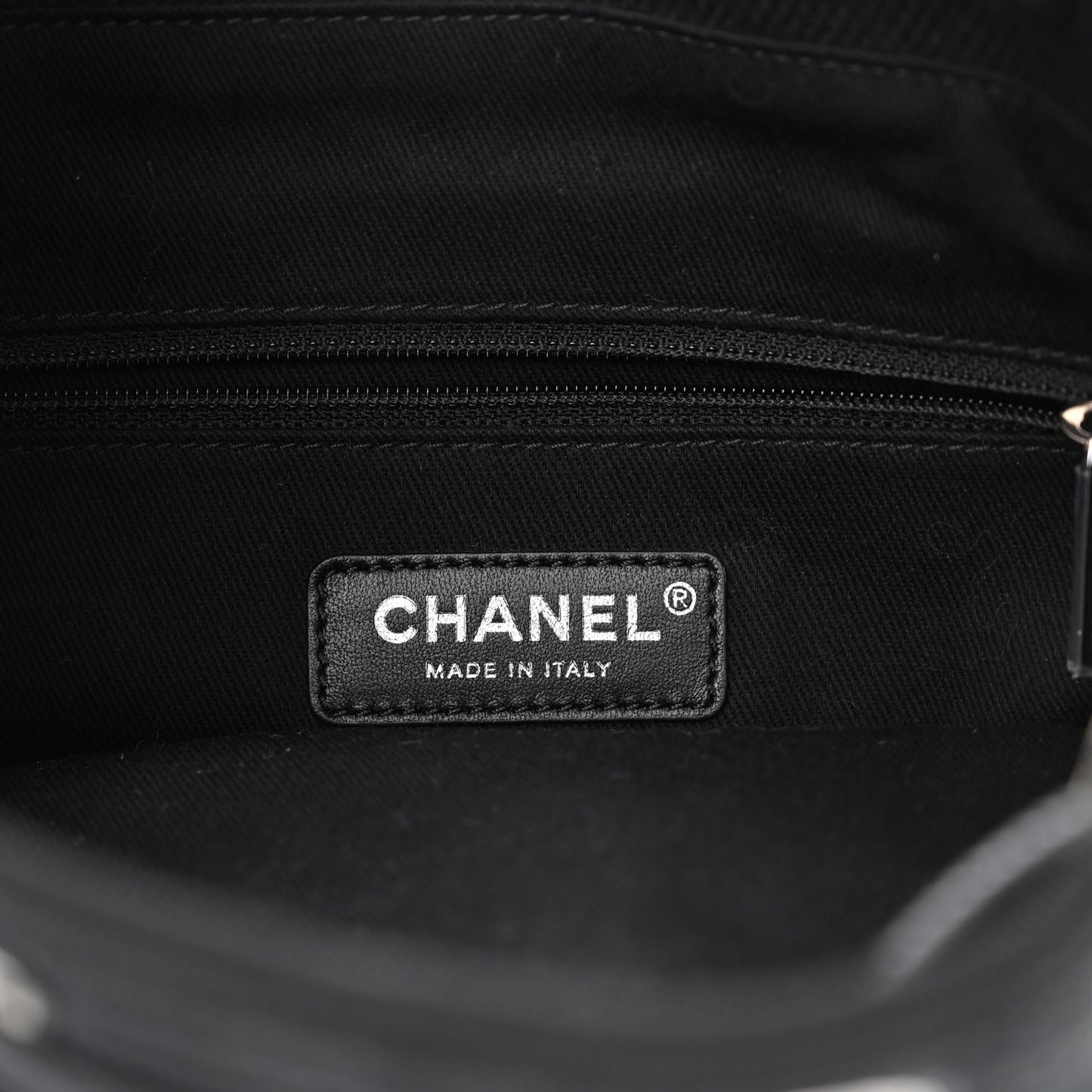 Canvas Deauville Drawstring Bucket Bag Black