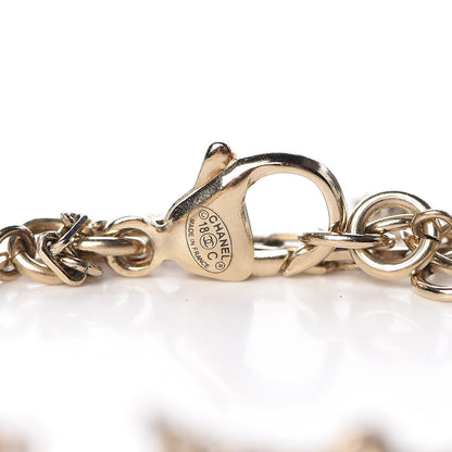 Chanel Crystal Pearl CC Arrow Bracelet Gold 4 of 6