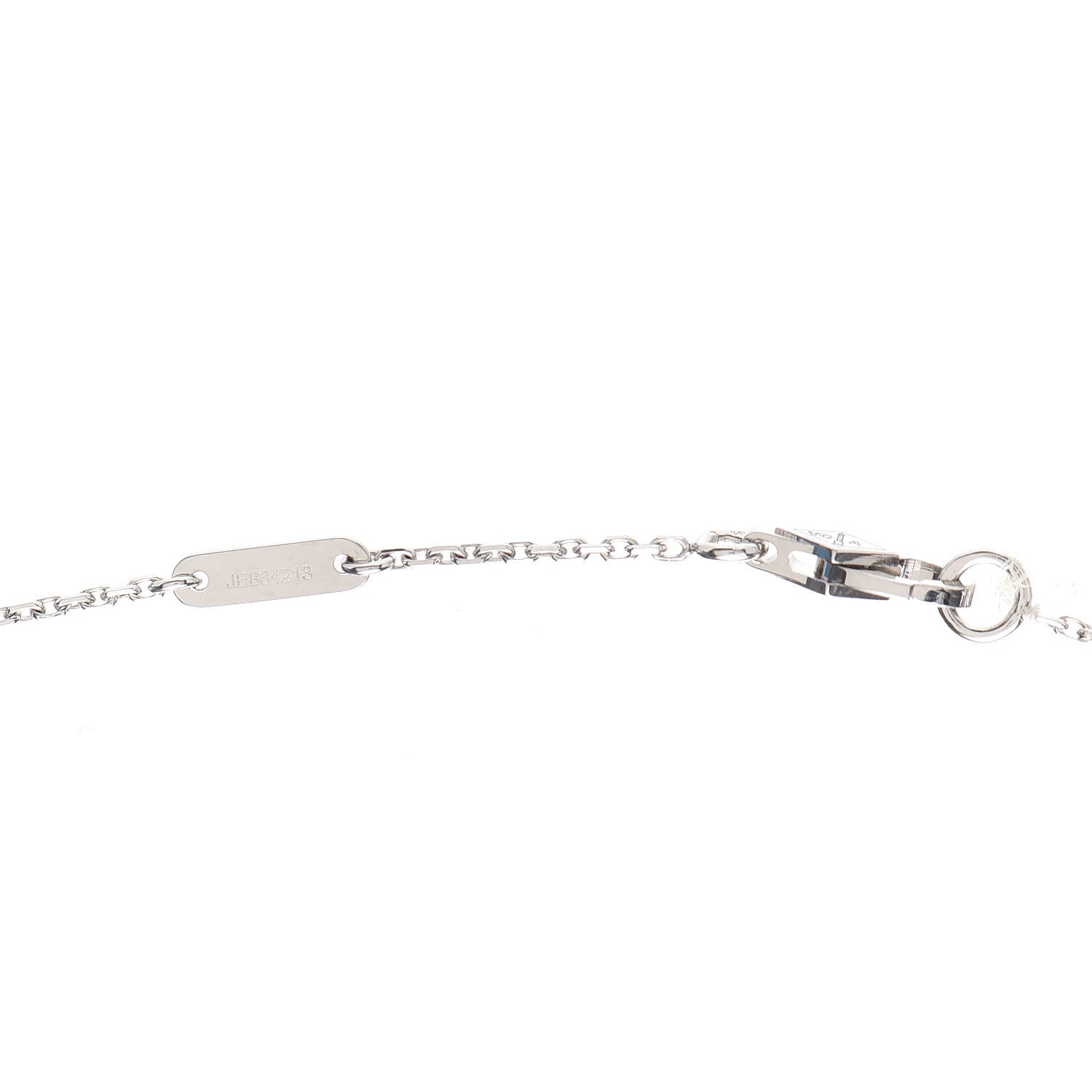 Van Cleef & Arpels 18K White Gold Diamond Mini Frivole Pendant Necklace 6 of 6
